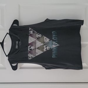 Distressed Cutoff Band Tee